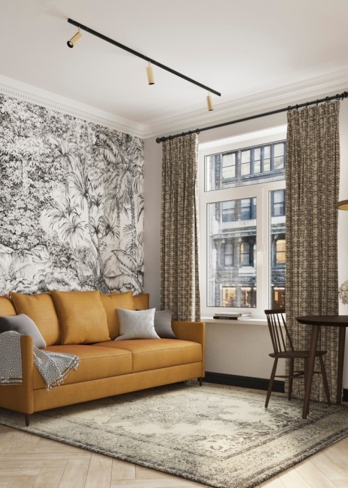 Скандинавский стиль с элементами лофта